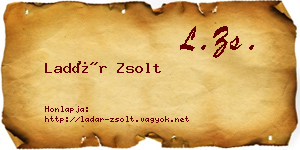 Ladár Zsolt névjegykártya