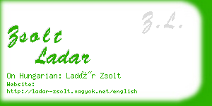 zsolt ladar business card